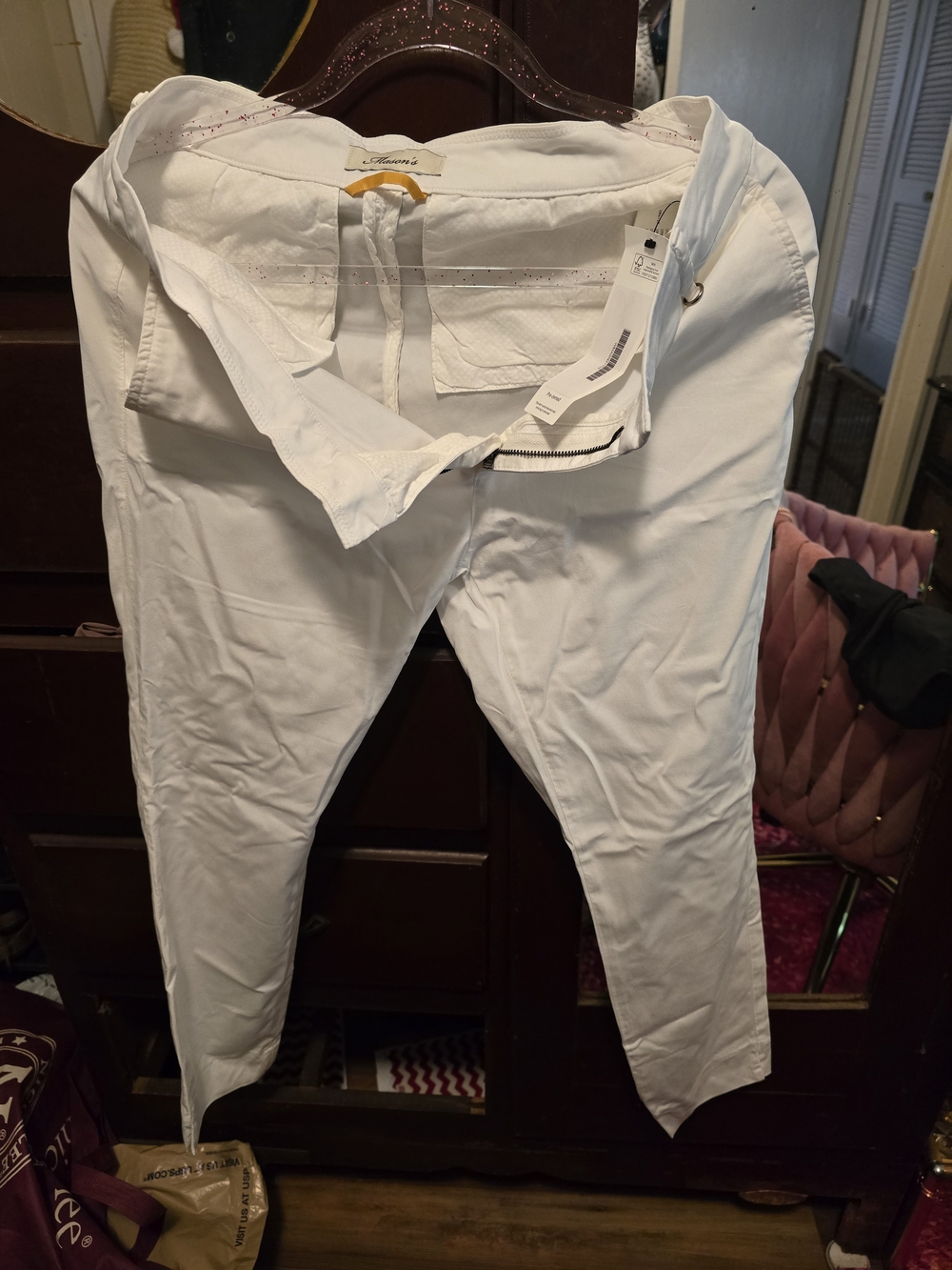 Mason White Ankle-Length Women's Pants